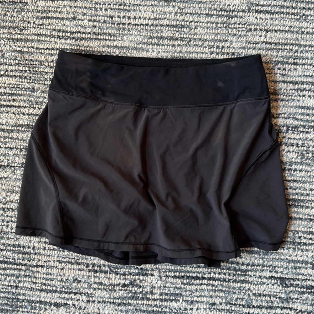 Lululemon black “tall” skirt